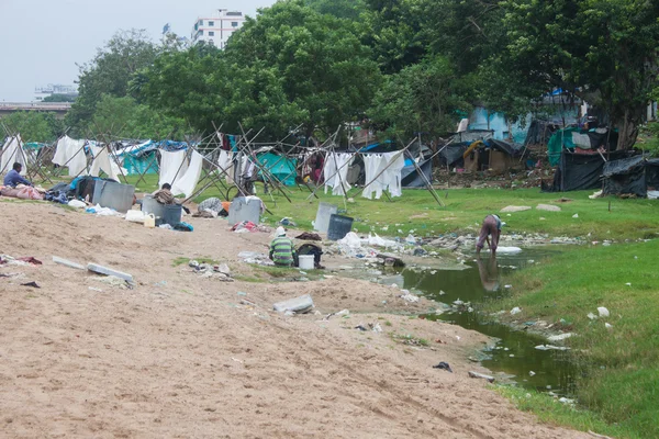 Favela em Ahmedabad — Fotografia de Stock