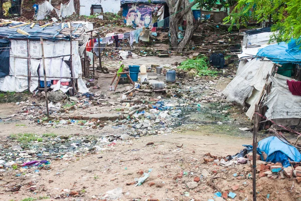 Favela em Ahmedabad — Fotografia de Stock