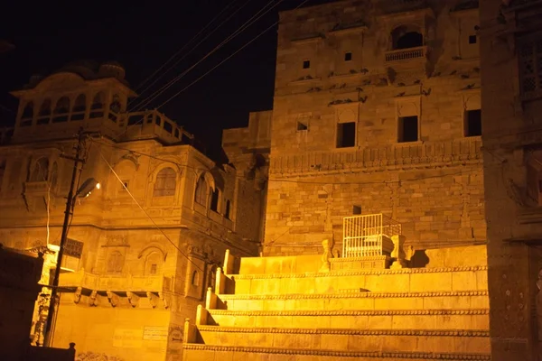 Façade ornée de Haveli — Photo