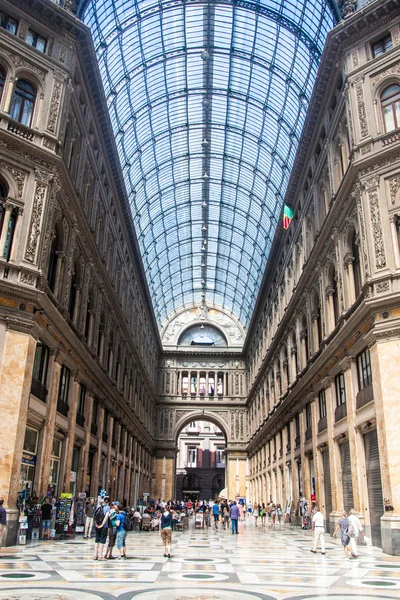 Galleria Umberto Nápolyban bevásárló-galéria Stock Kép