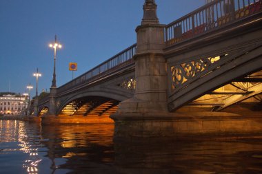 Stockholm ışıklı köprü