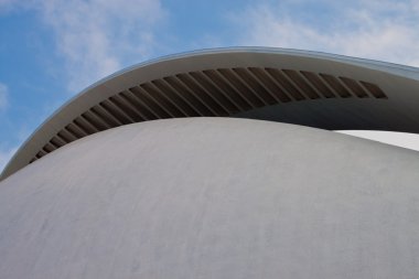 Ayrıntılı bir bina şehir sanat ve Bilimler Valencia