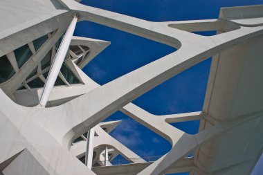 Ayrıntılı bir bina şehir sanat ve Bilimler Valencia