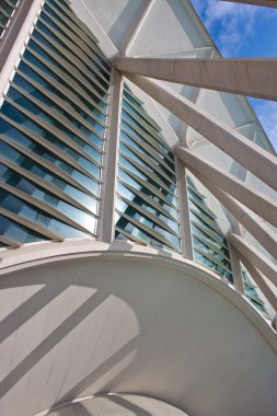 Ayrıntılı bir bina şehir sanat ve Bilimler Valencia
