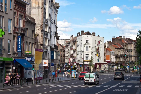 Vista di una strada a Bruxelles — Foto Stock