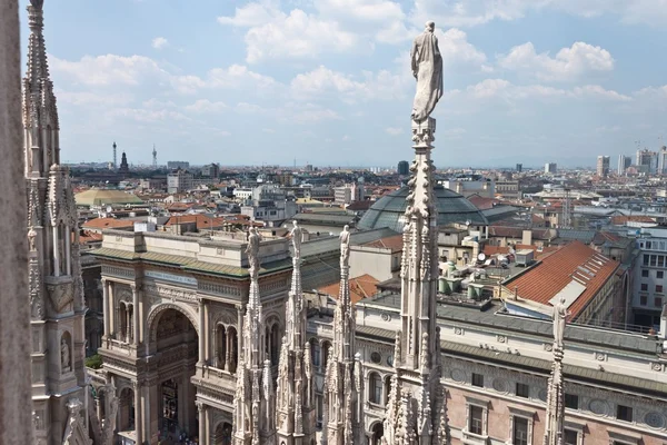 Luchtfoto van Milano — Stockfoto