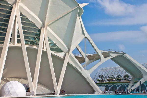 Valencia の都市の芸術と科学の建物の詳細 — ストック写真