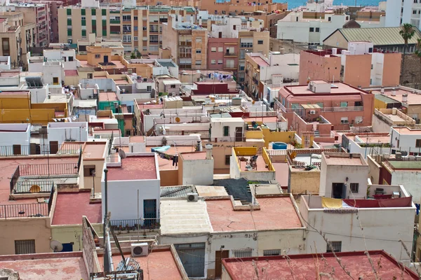 Luchtfoto op daken van almeria — Stockfoto