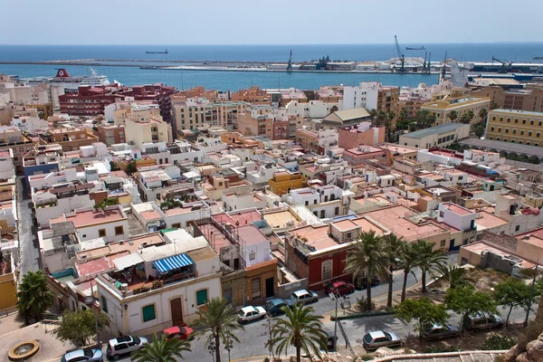 Luchtfoto op daken van almeria — Stockfoto