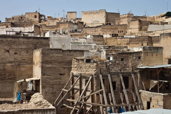 Fez, Medine'de eski evleri — Stok fotoğraf