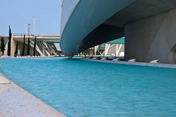 Detail of a building at City of Arts and Sciences in Valencia Royalty Free Stock Images