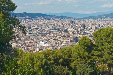 Barcelona 'nın hava görüntüsü