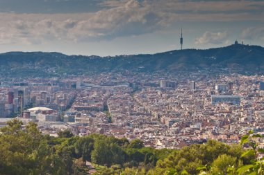 Barcelona 'nın hava görüntüsü