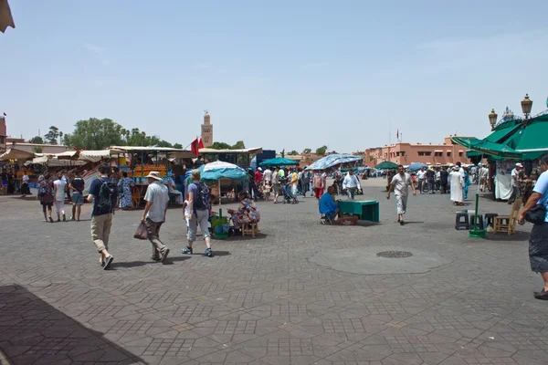 Jema el Fna Square in Marrakesh — Stock Photo, Image