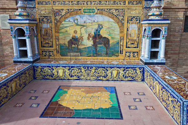 Detalj av Palacio Espanol i Sevilla — Stockfoto