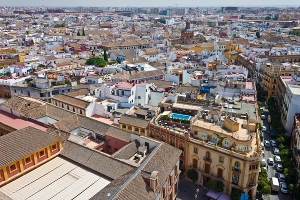 Letecký pohled na Sevilla — Stock fotografie