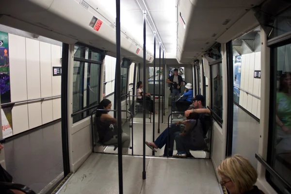 Funicular Montjuic — Foto de Stock