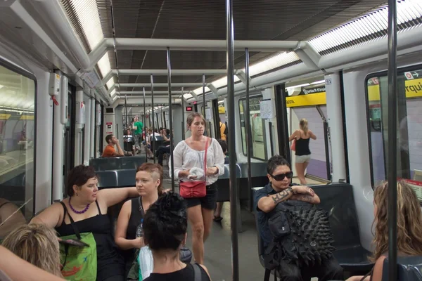 Metro en Barcelona — Foto de Stock