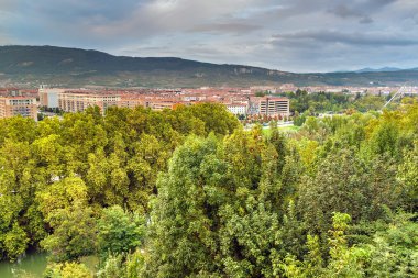 Pamplona 'nın hava görüntüsü