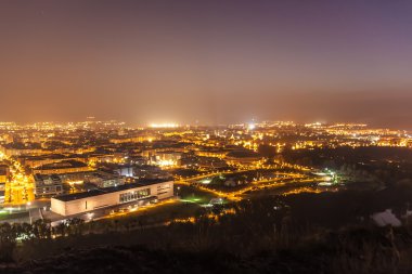 Logroño gece havadan görünümü