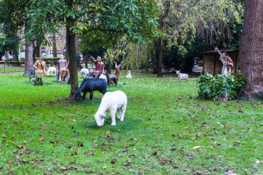 Noel doğum sahnesi gösteren rakamları