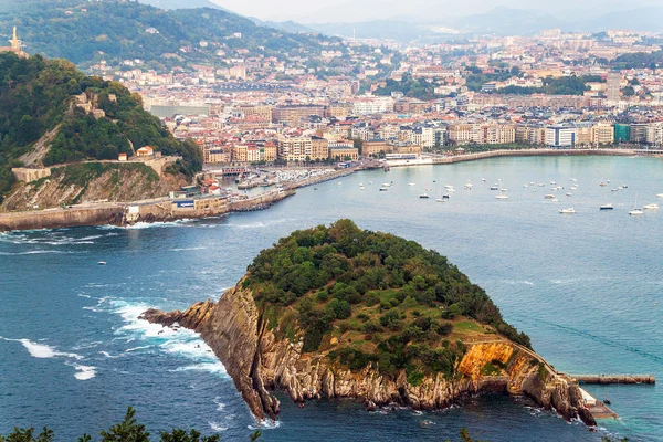 Aerial view of San Sebastian — Stock Photo, Image