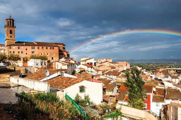 Calahorra s duha — Stock fotografie