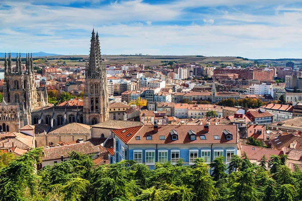 Flygfoto över burgos — Stockfoto