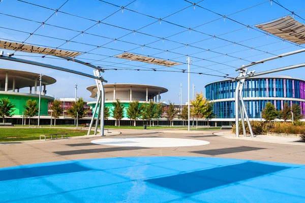 Pavillions on grounds of Expo 2008 — Stock Photo, Image