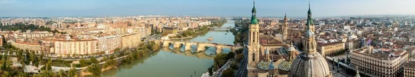 Aerial view of Zaragoza — Stock fotografie