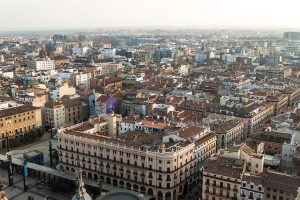 A légi felvétel a Zaragoza — Stock Fotó