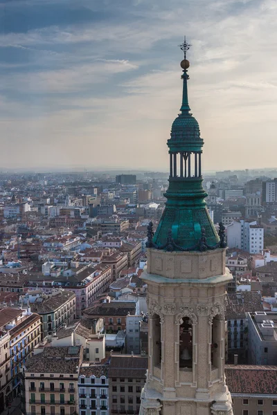 Aerial view of Zaragoza — Stockfoto