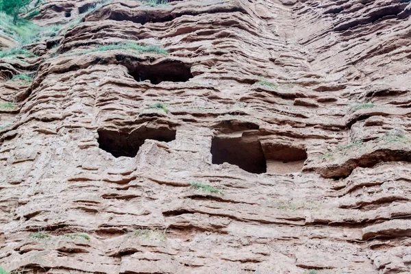 Cave houses in Najera village — Stock Photo, Image