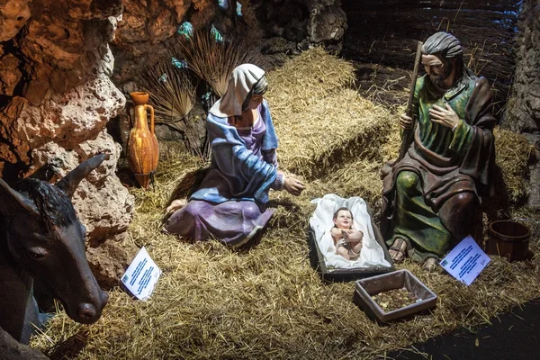 Figures représentant la crèche de Noël — Photo