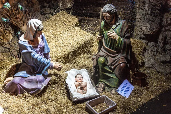 Figures représentant la crèche de Noël — Photo