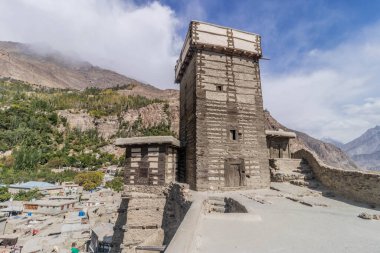 Karimabad 'daki Altit Kalesi, Hunza Vadisi, Pakistan' ın Gilgit-Baltistan bölgesi.