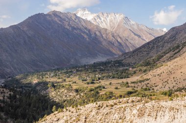 Rupal Vadisi 'ndeki Rupal köyü, Pakistan' ın Gilgit-Baltistan bölgesi.