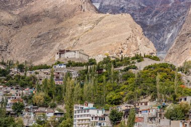 Karimabad 'daki Baltit Kalesi, Hunza Vadisi, Pakistan' ın Gilgit-Baltistan bölgesi