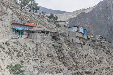 ASTORE, PAKISTAN - 29 Eylül 2023: Pakistan 'ın Astore kasabası, Gilgit-Baltistan bölgesi