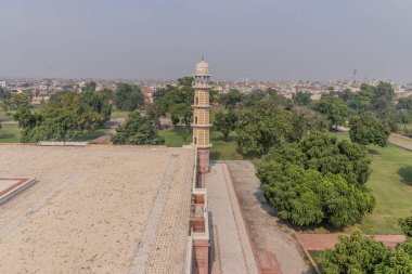 Lahore, Pakistan 'daki Jahangir Mezarı' nın çatı terası.