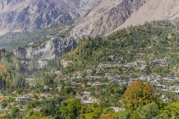 Karimabad 'daki Altit köyü, Hunza vadisi, Pakistan' ın Gilgit-Baltistan bölgesi.