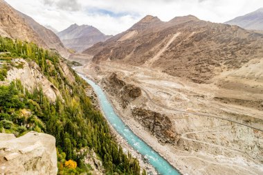Hunza valley in Gilgit-Baltistan region of Pakistan