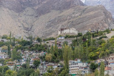 Karimabad 'daki Baltit Kalesi, Hunza Vadisi, Pakistan' ın Gilgit-Baltistan bölgesi