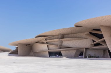 DOHA, QATAR - SEPTEMBER 19, 2023: National Museum of Qatar in Doha