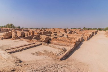 Mohenjo Daro harabeleri, Sindh bölgesi, Pakistan