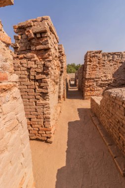 Mohenjo Daro sokağı, Sindh bölgesi, Pakistan