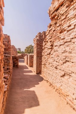 Mohenjo Daro sokağı, Sindh bölgesi, Pakistan