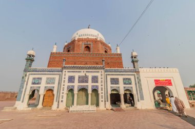 MULTAN, PAKISTAN - OCTOBER 25, 2023: Shrine of Bahauddin Zakariya in Multan, Punjab province, Pakistan