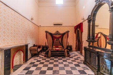 BAHAWALPUR, PAKISTAN - 26 Ekim 2023: Bahawalpur 'daki Noor Mahal Sarayı, Pakistan