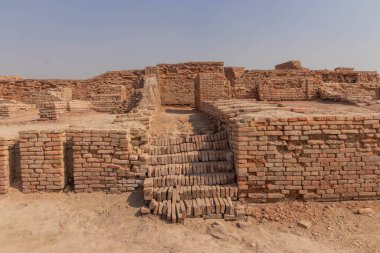 Mohenjo Daro harabeleri, Sindh bölgesi, Pakistan